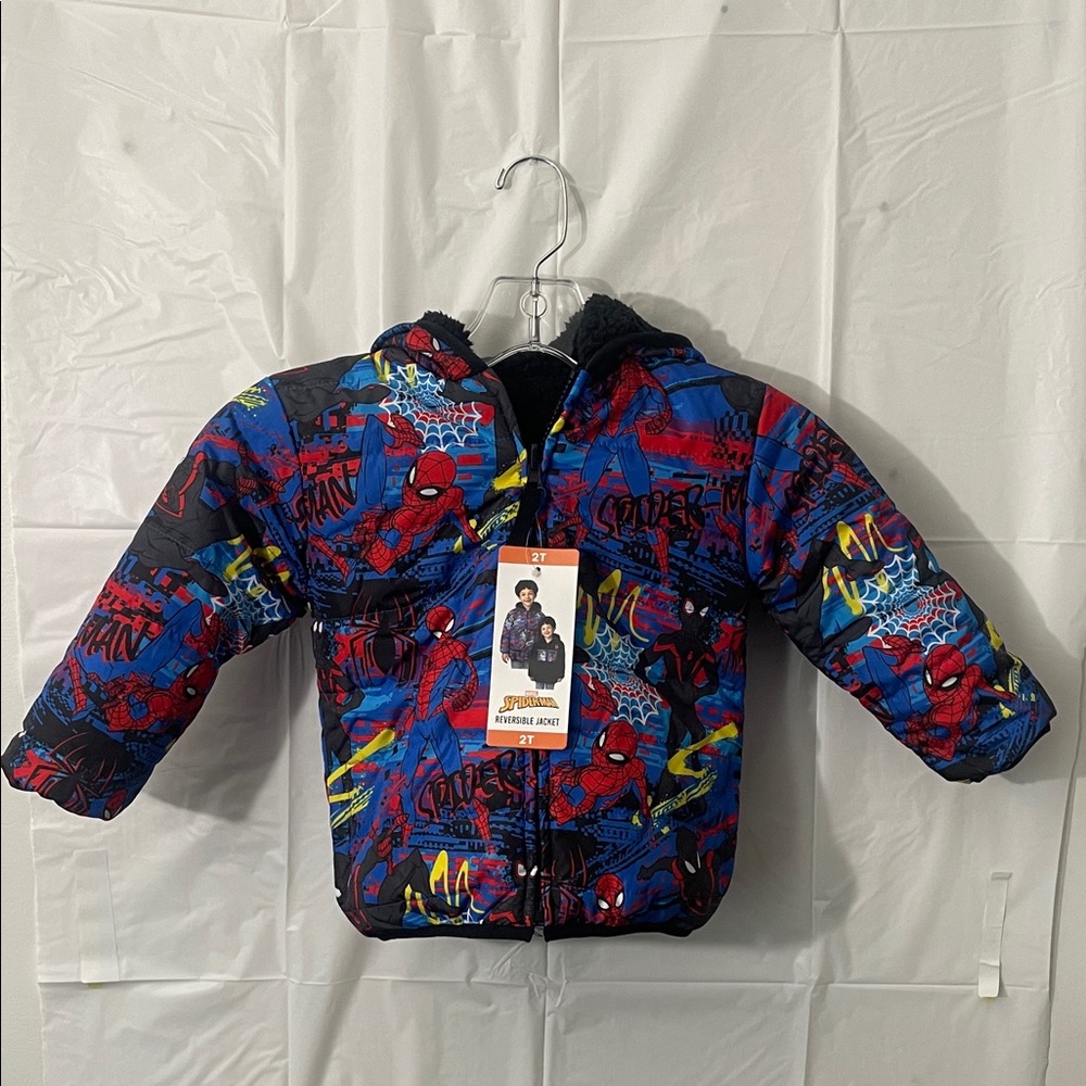 Spider-Man Reversible Jacket, Kids Multicolor Size 2T /Z1
